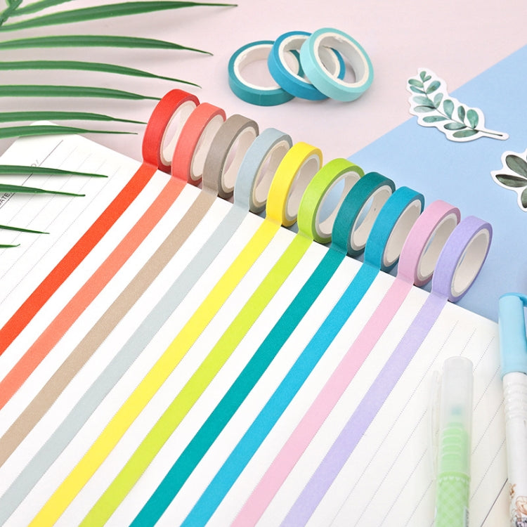 40 สี/ชุด PURE สี Rainbow เทปทำด้วยมือ DIY คู่มือวัสดุ, 40 Colors / Set