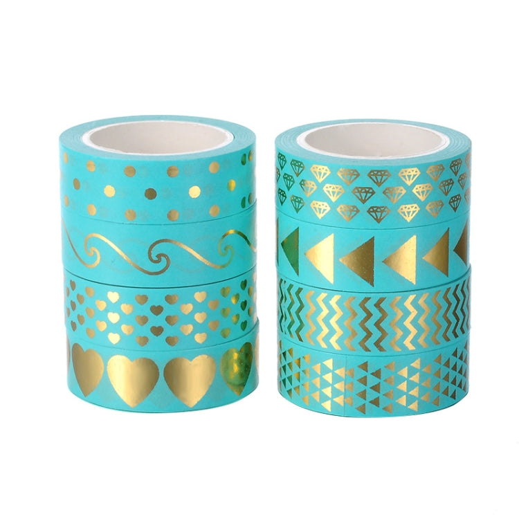 8 ม้วน/ชุด Simple Basic วัสดุกระดาษเทป Hand Ledger ตกแต่งสติกเกอร์, 8 Rolls / Set