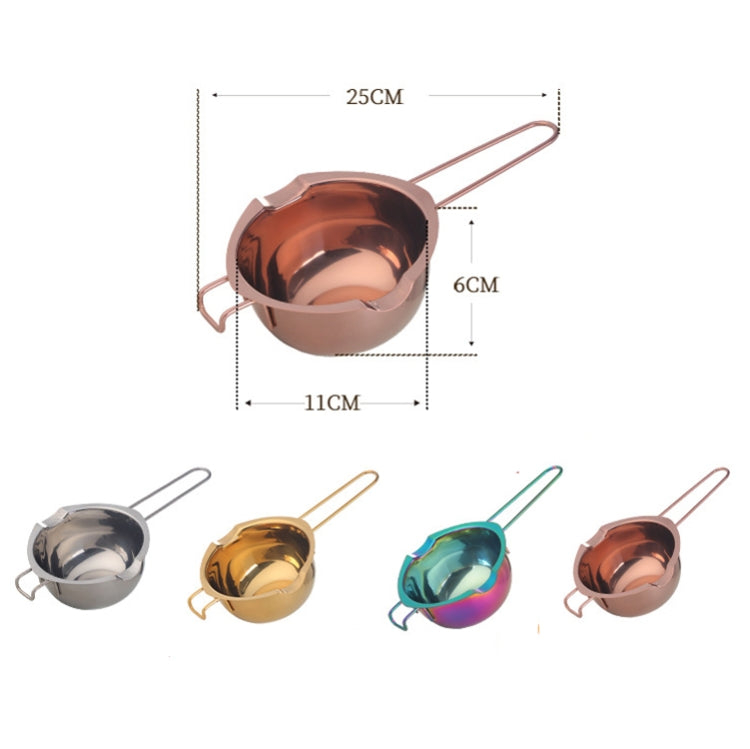 ชามละลายชีสเนยช็อคโกแลตสแตนเลส, True Color, Gold, Rose Gold, Magic Colorful
