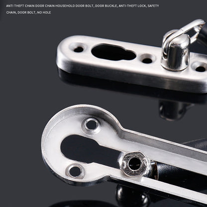 2 PCS หนา Anti-Theft CHAIN สแตนเลสสตีลสลักเกลียวประตูโรงแรมประตูหัวเข็มขัดโซ่ประตู, Large (Silver), Large (Gold), Large (Red Bronze), Large (Green Bronze), Medium (Stainless Steel Color), Large (Black)