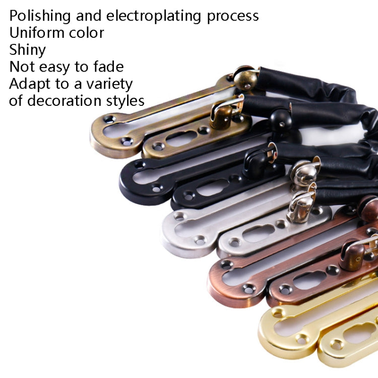 2 PCS หนา Anti-Theft CHAIN สแตนเลสสตีลสลักเกลียวประตูโรงแรมประตูหัวเข็มขัดโซ่ประตู, Large (Silver), Large (Gold), Large (Red Bronze), Large (Green Bronze), Medium (Stainless Steel Color), Large (Black)