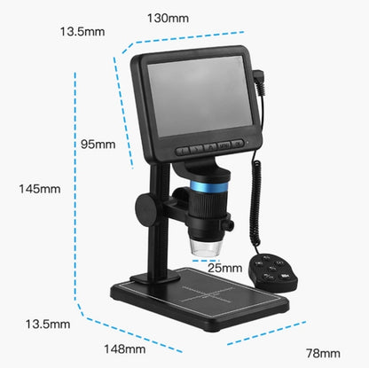 กล้องจุลทรรศน์อิเล็กตรอนขนาด 5 นิ้ว 1080P HD USB ซ่อมการตรวจสอบแว่นขยาย
