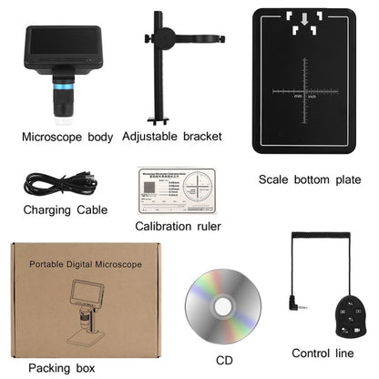 กล้องจุลทรรศน์อิเล็กตรอนขนาด 5 นิ้ว 1080P HD USB ซ่อมการตรวจสอบแว่นขยาย
