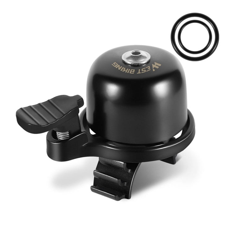 WEST BIKING YP0706048 กระดิ่งจักรยานทองแดง กระดิ่งจักรยานเสือภูเขา Mini Bell, West Biking Bicycle Bell(Black), West Biking Bicycle Bell(Golden)