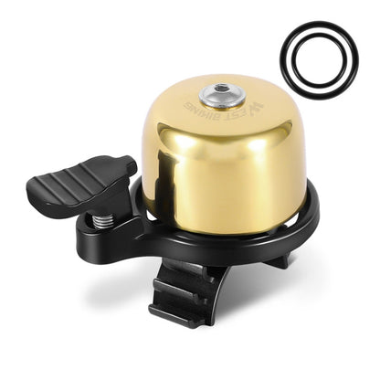 WEST BIKING YP0706048 กระดิ่งจักรยานทองแดง กระดิ่งจักรยานเสือภูเขา Mini Bell, West Biking Bicycle Bell(Black), West Biking Bicycle Bell(Golden)