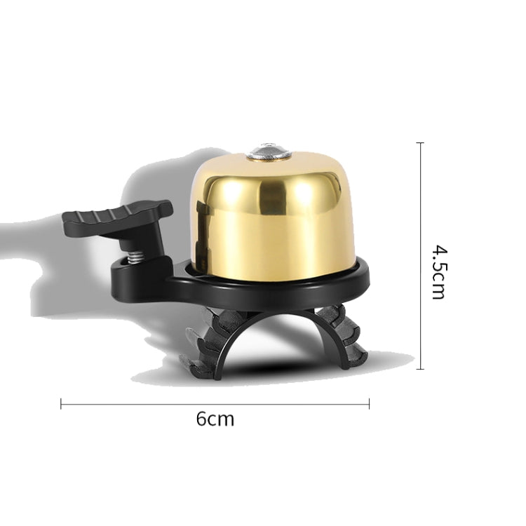 WEST BIKING YP0706048 กระดิ่งจักรยานทองแดง กระดิ่งจักรยานเสือภูเขา Mini Bell, West Biking Bicycle Bell(Black), West Biking Bicycle Bell(Golden)