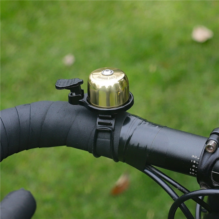 WEST BIKING YP0706048 กระดิ่งจักรยานทองแดง กระดิ่งจักรยานเสือภูเขา Mini Bell, West Biking Bicycle Bell(Black), West Biking Bicycle Bell(Golden)