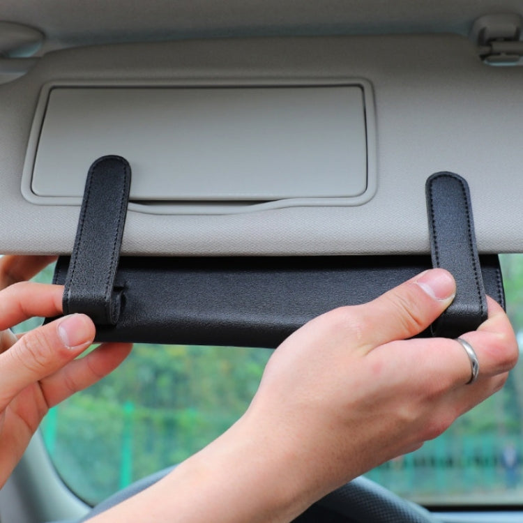 2 PCS รถแขวนประเภทกล่องกระดาษทิชชู Sun Visor ที่นั่งด้านหลังซันรูฟกล่องเก็บ