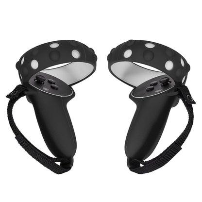 2 ชุด GS092 Handle Controller ซิลิโคนป้องกัน Anti-Fall และ Anti-Lost รวมทุกอย่างสำหรับ Oculus Quest 2, GS092 Blue, GS092 Black