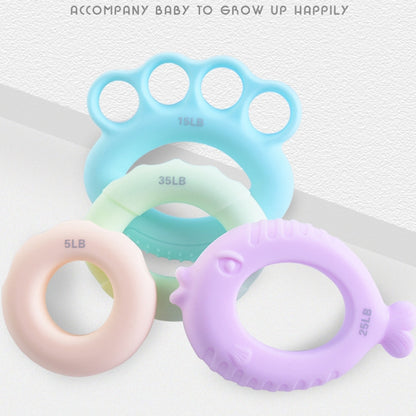 3 ชิ้นเด็กจับแหวนนิ้วฝึกความแข็งแรงนิ้วอุปกรณ์ไฟฟ้า, 5LB (Finite Orange Pink), 15LB (Finite Light Blue), 25LB (Finite Light Purple), 35LB (Finite Light Green), 5LB (Olive Orange Pink), 15LB (Olive Light Blue), 25LB (Olive Light Purple)                 ...