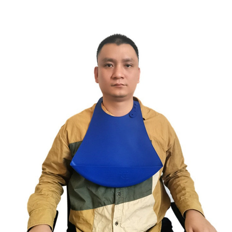 Yanxiang ผู้สูงอายุกินผ้ากันเปื้อนกันน้ำซิลิโคนผู้ใหญ่ขยายกระเป๋าน้ำลายแบบใช้แล้วทิ้ง, Silicone Waterproof Bib