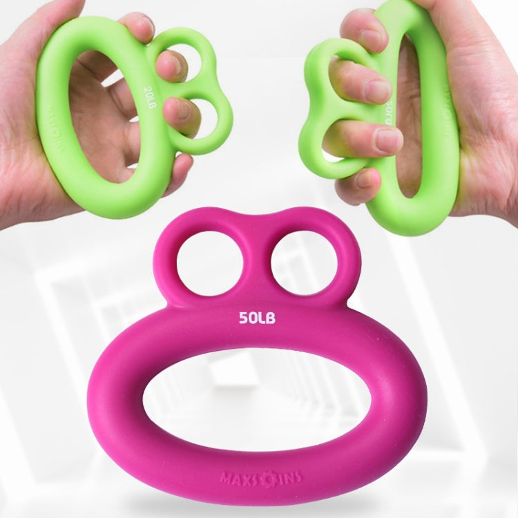 MAXSOINS MXO-DOUBLE-001 อุปกรณ์ฝึกจับนิ้วทรงกบ Finger Grip Ring, 20LB (Double-sided Green), 30LB (Double-sided Blue), 40LB (Double-sided Orange), 50LB (Double-sided Purple), 40LB (Bearded Grass Green), 20LB (Plane Green), 40LB (Plane Orange)           ...