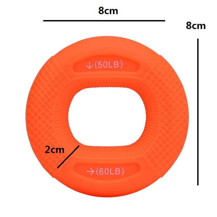 2 PCS ปรับความแข็งแรงซิลิโคน Gripper กล้ามเนื้อแขนการฝึกอบรมการฟื้นฟูสมรรถภาพฟิตเนสอุปกรณ์, 20/30LB （Pink）, 30 / 40LB（Rose Red）, 40 / 50LB（Blue）, 50 / 60LB（Orange）, 70 / 80LB（Black）