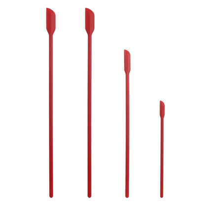 2 ชุด 4 in 1 ซิลิโคน Mini-Pointed Scraper ยาวเครื่องสำอางขวด Scraper Jam Spatula Set, 4 in 1 Red, 4 in 1 Black, 4 in 1 Colorful, 4 in 1 Purple, 4 in 1 Green