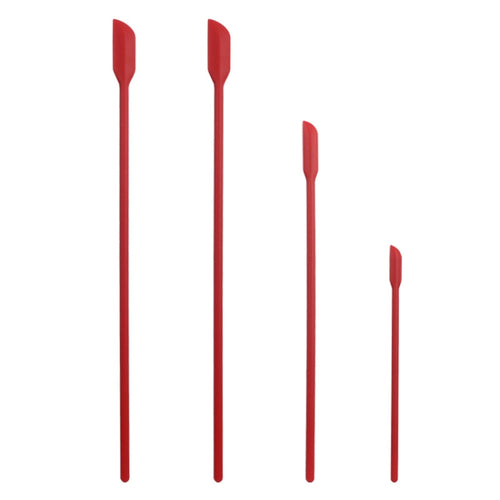 2 ชุด 4 in 1 ซิลิโคน Mini-Pointed Scraper ยาวเครื่องสำอางขวด Scraper Jam Spatula Set, 4 in 1 Red, 4 in 1 Black, 4 in 1 Colorful, 4 in 1 Purple, 4 in 1 Green