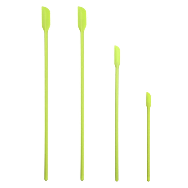 2 ชุด 4 in 1 ซิลิโคน Mini-Pointed Scraper ยาวเครื่องสำอางขวด Scraper Jam Spatula Set, 4 in 1 Red, 4 in 1 Black, 4 in 1 Colorful, 4 in 1 Purple, 4 in 1 Green