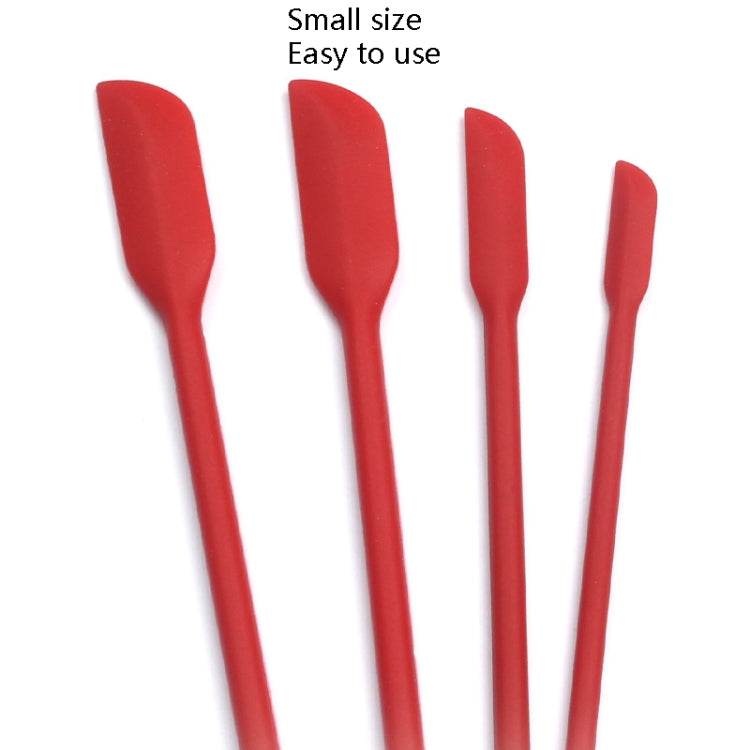 2 ชุด 4 in 1 ซิลิโคน Mini-Pointed Scraper ยาวเครื่องสำอางขวด Scraper Jam Spatula Set, 4 in 1 Red, 4 in 1 Black, 4 in 1 Colorful, 4 in 1 Purple, 4 in 1 Green