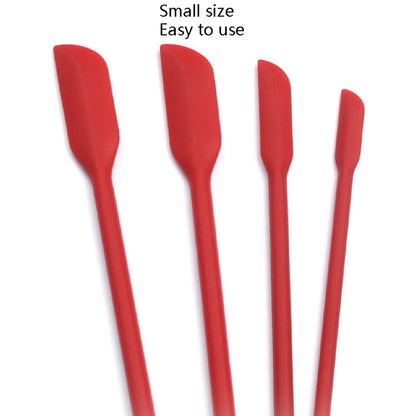 2 ชุด 4 in 1 ซิลิโคน Mini-Pointed Scraper ยาวเครื่องสำอางขวด Scraper Jam Spatula Set, 4 in 1 Red, 4 in 1 Black, 4 in 1 Colorful, 4 in 1 Purple, 4 in 1 Green