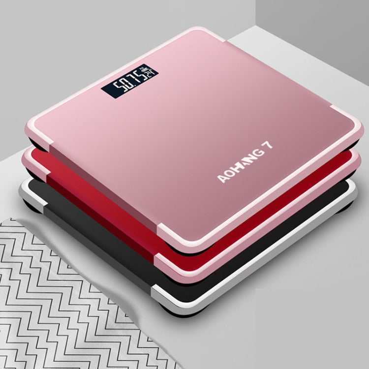 AOHANG7 เครื่องชั่งน้ำหนักแบบแม่นยำในบ้าน, Battery Version(Red), Battery Version(Rose Gold), Battery Version(Bright Black)