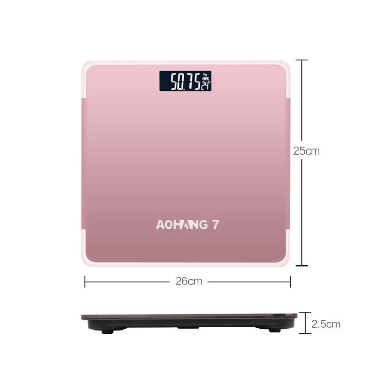 AOHANG7 เครื่องชั่งน้ำหนักแบบแม่นยำในบ้าน, Battery Version(Red), Battery Version(Rose Gold), Battery Version(Bright Black)