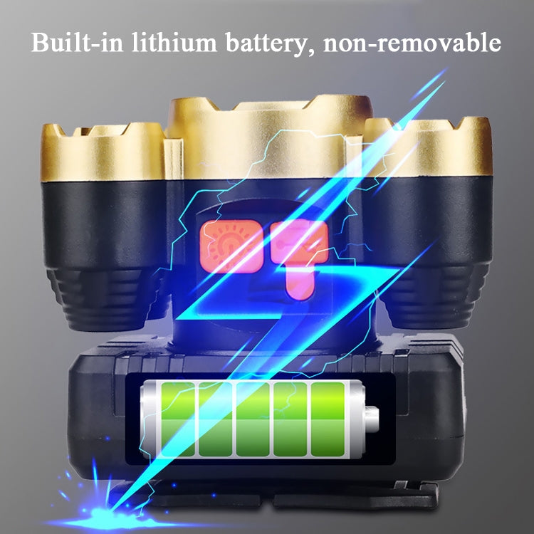 ขนาดใหญ่แบบชาร์จไฟได้ LED ตกปลาฉุกเฉินไฟหน้า Strong Long-Shot ไฟหน้าหัวติดตั้งความปลอดภัย Miner โคมไฟ