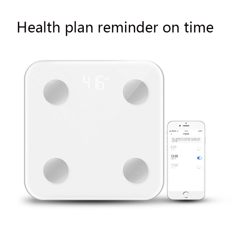 8066 Smart Body Fat Electronic Scale บ้านบลูทูธเครื่องชั่งน้ำหนัก, Battery Style(White), Charging Style(White)