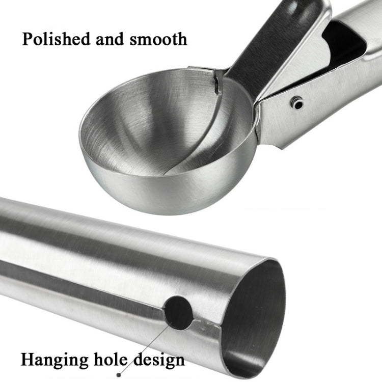 4 ชิ้นช้อนไอศครีมสแตนเลสช้อนขนมหวานที่ตักไอศกรีม, 4 PCS Stainless Steel