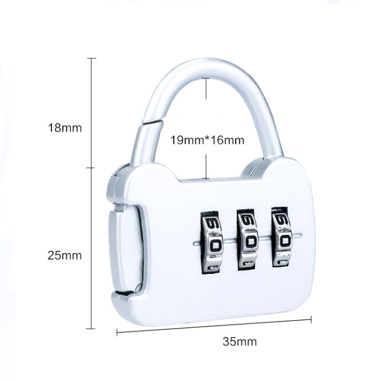 6 ชิ้น Xmm-8007 การ์ตูนแมวโลหะรหัสผ่านดิจิตอลล็อคกุญแจขนาดเล็กขนาดเล็ก, Mix Color Random Delivery