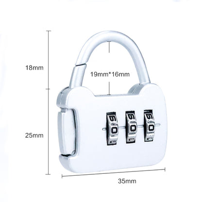 6 ชิ้น Xmm-8007 การ์ตูนแมวโลหะรหัสผ่านดิจิตอลล็อคกุญแจขนาดเล็กขนาดเล็ก, Mix Color Random Delivery