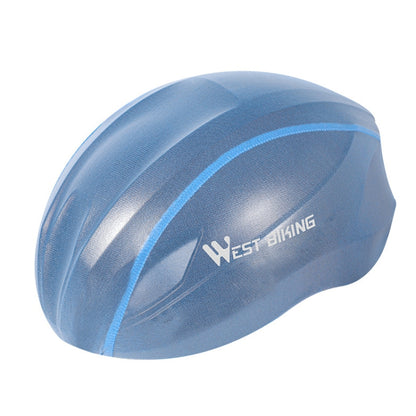 2 PCS WEST BIKING YP0708080 Mountain Road Bike หมวกกันน็อคขี่จักรยานกันลมกันฝุ่นสะท้อนแสงกันฝน, WEST BIKING YP0708080(Dark Grey), WEST BIKING YP0708080(Blue)