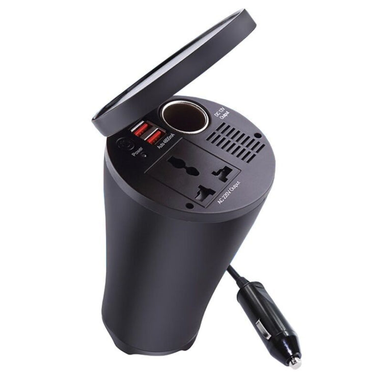 150W 12V ถึง 220V รถอินเวอร์เตอร์ Dual USB 2.1A Power Converter Booster, 150W 12V To 220V