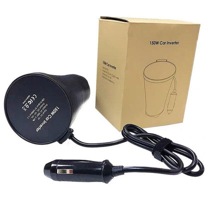 150W 12V ถึง 220V รถอินเวอร์เตอร์ Dual USB 2.1A Power Converter Booster, 150W 12V To 220V