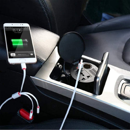 150W 12V ถึง 220V รถอินเวอร์เตอร์ Dual USB 2.1A Power Converter Booster, 150W 12V To 220V
