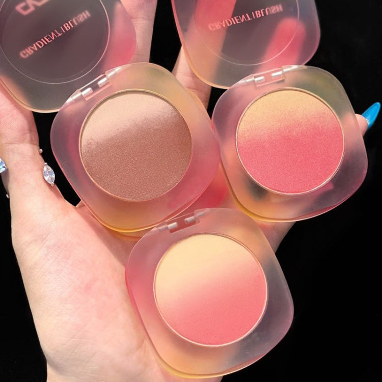 CVZ 3ชิ้น/เซ็ต+แปรงสามสีไล่โทนสีที่ละเอียดอ่อนธรรมชาติเปลือยแต่งหน้าบลัชออน