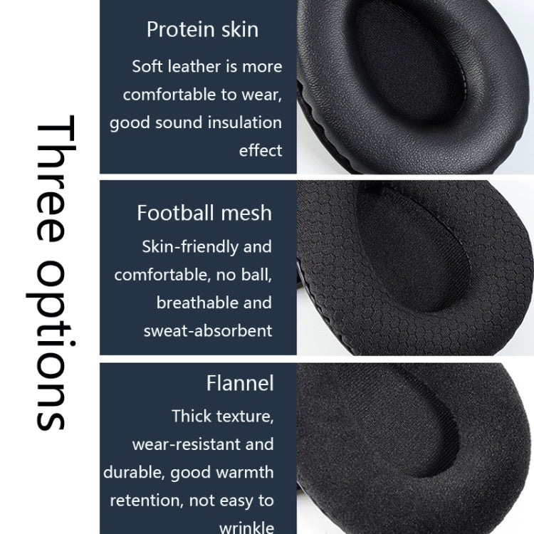 2PCS สำหรับ Beyerdynamic DT131/DT235/DT231/DT234 ชุดหูฟัง, Flannel Type, Net Cloth Type, Protein Type