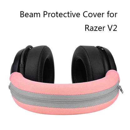 2 PCS ชุดหูฟังฟองน้ำสำหรับ Razer V2, Head Beam Protective Cover(Black), Head Beam Protective Cover(White), Head Beam Protective Cover(Green), Head Beam Protective Cover(Pink), Round(Black), Round(Black Green Net ), Ellipse(Black), Ellipse(Black Green N...