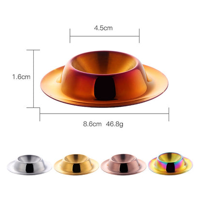 ถาดไข่สแตนเลส 2 ชิ้นบนโต๊ะอาหาร, Silver, Gold, Rose Gold, Magic Colorful, Magic Red