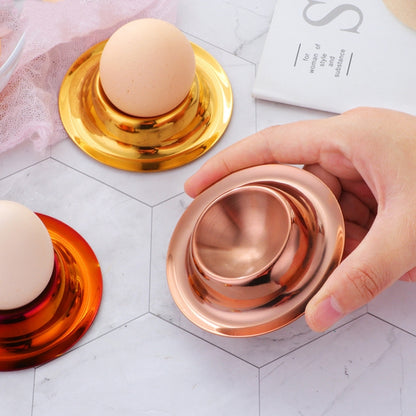 ถาดไข่สแตนเลส 2 ชิ้นบนโต๊ะอาหาร, Silver, Gold, Rose Gold, Magic Colorful, Magic Red