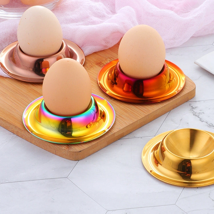 ถาดไข่สแตนเลส 2 ชิ้นบนโต๊ะอาหาร, Silver, Gold, Rose Gold, Magic Colorful, Magic Red
