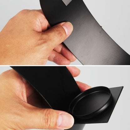 2 ชิ้น BS2001 แขวนผนังโค้งสามมิติเหล็กเชิงเทียนตกแต่งผนัง, Arc Wall Hanging Iron