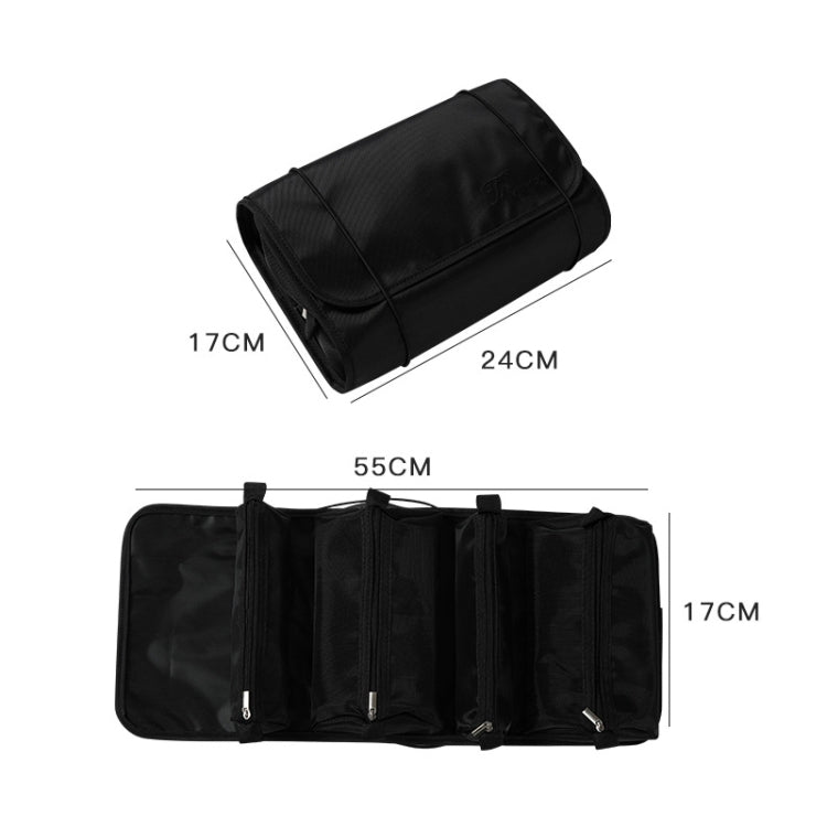 4 In 1 Multi-Functionเครื่องสำอางค์กระเป๋าที่ถอดออกได้ขนาดใหญ่ความจุเดินทางสะดวกกระเป๋าเครื่องสำอางล้างกระเป๋า, Black, Gray, Upgrade Green, Upgrade Pink, Upgrade Blue, Upgrade Purple, Upgrade White