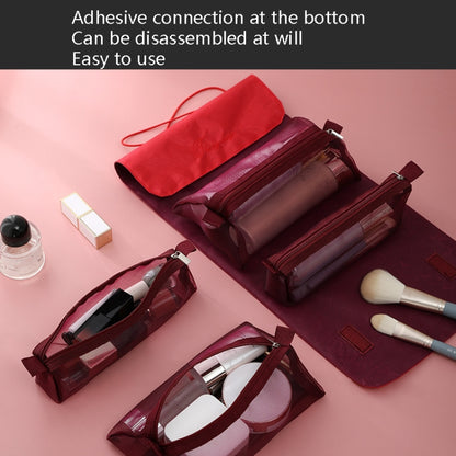 4 In 1 Multi-Functionเครื่องสำอางค์กระเป๋าที่ถอดออกได้ขนาดใหญ่ความจุเดินทางสะดวกกระเป๋าเครื่องสำอางล้างกระเป๋า, Black, Gray, Upgrade Green, Upgrade Pink, Upgrade Blue, Upgrade Purple, Upgrade White
