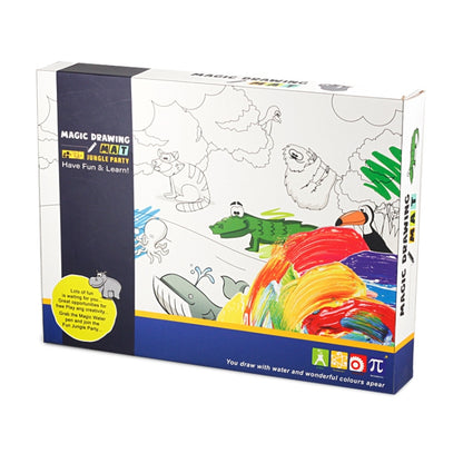 6614 ผืนผ้าใบวาดภาพน้ำสำหรับเด็ก Magic Graffiti Mat ขนาด: 100 x 80ซม, Blue Version, New Version