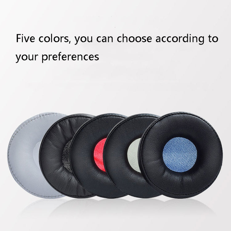 1 คู่หูฟังฟองน้ำฝาครอบหูฟังหนังสำหรับ Jabra Revo Wireless, Black Blue Net, Black Gray Net