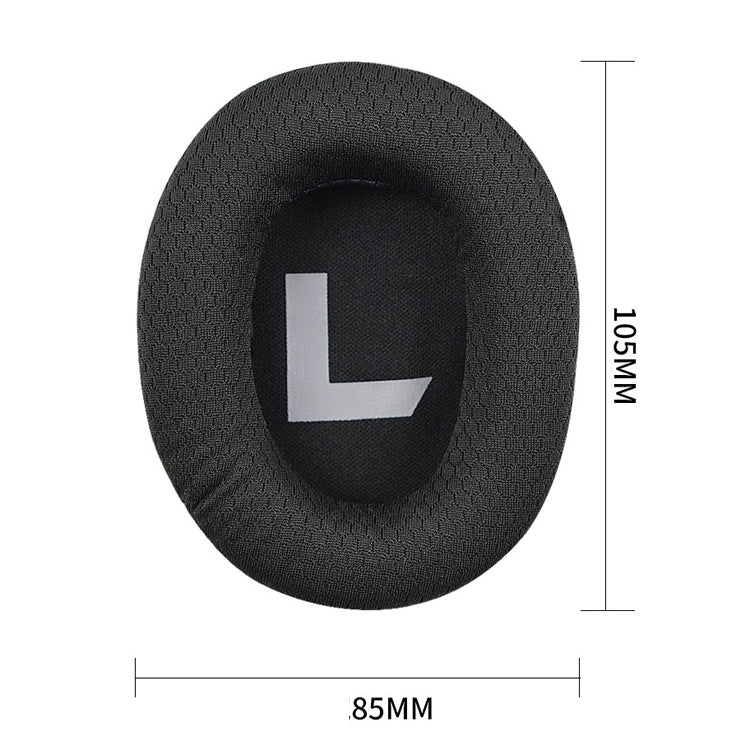 2 ชิ้นเหมาะสำหรับ Somic G936N Commander หูฟังฝาครอบฟองน้ำ Head-mounted Gaming Earmuffs, Black Mesh