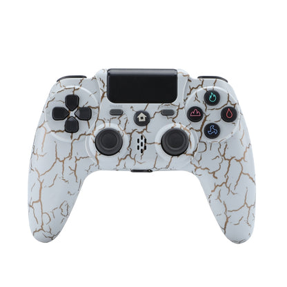 ZR486 คอนโทรลเลอร์เกมไร้สายสำหรับ PS4, White, Black, Burst, Purple Starry Sky