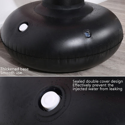 หนาฟิตเนสผู้ใหญ่เด็กแนวตั้ง Inflatable Non-Tumbler มวยคอลัมน์ Inflatable Venting Angry Boxing Sandbag, 1.6m Red, 1.6m Black