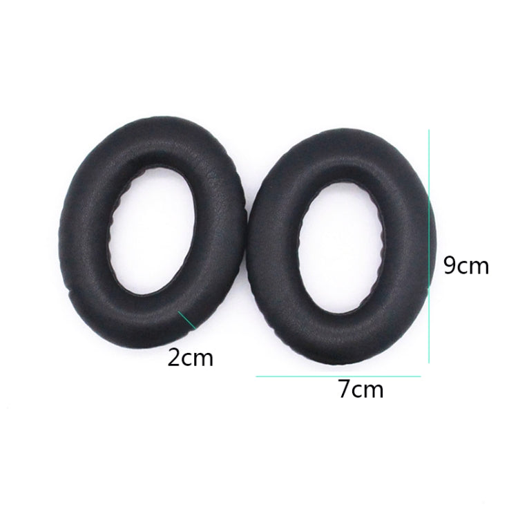 2 ชิ้นชุดหูฟังฟองน้ำปิดหูกันหนาวสำหรับ Bose QC25 / QC15 / QC2 / QC35 / AE2i, Lambskin