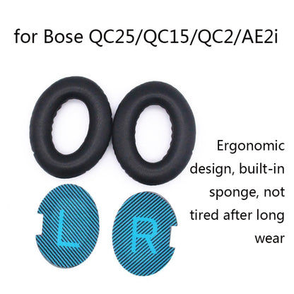 2 ชิ้นชุดหูฟังฟองน้ำปิดหูกันหนาวสำหรับ Bose QC25 / QC15 / QC2 / QC35 / AE2i, Lambskin