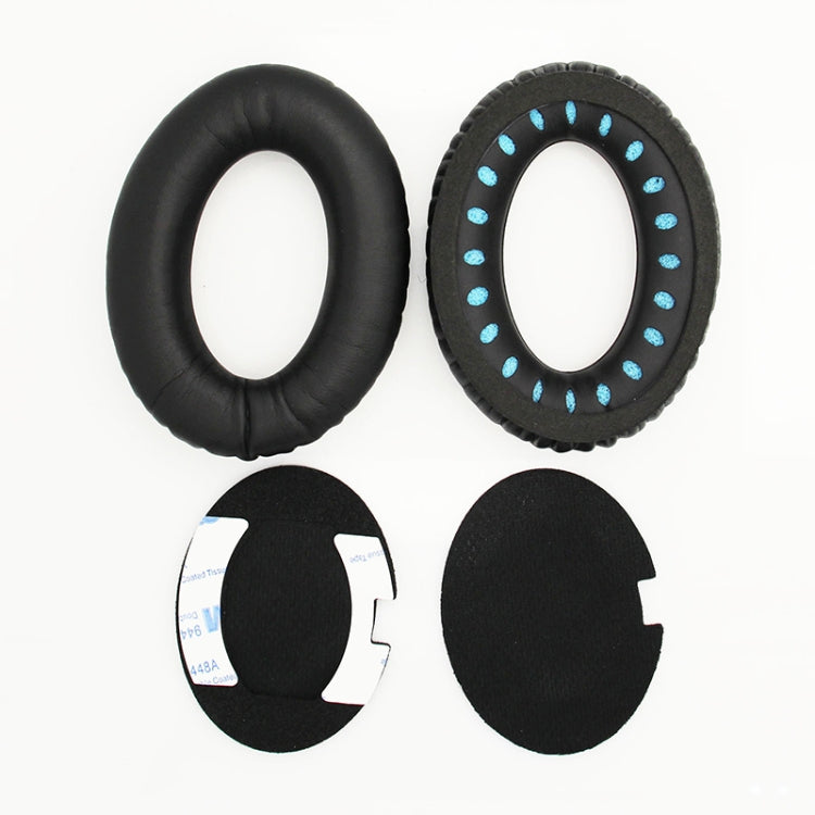 2 ชิ้นชุดหูฟังฟองน้ำปิดหูกันหนาวด้วยแผ่นผ้าฝ้ายสำหรับ Bose QC2 / QC15 / AE2, Protein Skin